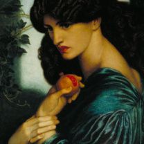 Detail: "Proserpine" by Dante Gabriel Rossetti